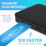 VisionTek VT4600DL Universal Dual 4K Docking Station 100W Charging (USB-A, USB-C)