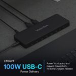 VisionTek VT4600DL Universal Dual 4K Docking Station 100W Charging (USB-A, USB-C)