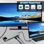 8-in-1 USB-C Hub, Multi-Port Adapter for Laptops, 4K@60Hz HDMI, 85W Power Delivery, 3X USB-A 3.0 & USB-C Data Ports, SD/TF Card Reader, for Type-C Devices (Charger Not Included)
