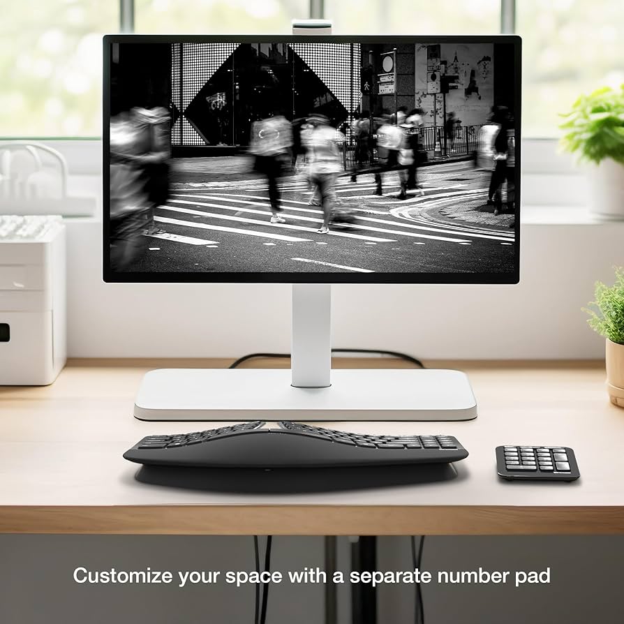 Incase Sculpt Ergonomic Keyboard – Designed by Microsoft – Split Keyset Design, Palm Rest, Contoured Layout, One-Touch Windows Button, AES 128-Bit Encryption, Includes Separate Number Pad – Black