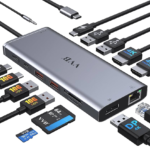 USB C Laptop Docking Station Dual Monitor HDMI for Dell/Lenovo/HP Laptop 14 in 1 USB C Hub Multiport Adapter Dongle Dock USB C to 2 HDMI 4K+DisplayPort+Ethernet+4USB+2USB C+100W PD Charger+SD/TF+Audio