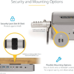 StarTech.com Dual-Laptop USB-C KVM Docking Station, Dual Monitor 4K 60Hz DisplayPort Dock, 5-Port USB Hub, GbE, 90W/45W Power Delivery to Two Laptops, Windows/Mac, 2-Host KVM Dock, TAA