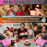 Pink Wireless Car Mouse – 2.4G Wireless with USB Receiver, Optical Mouse for PC, Laptop, Tablet – Win XP/Vista/7/ME/2000/Mac OS Pink Mouse for Her for Christmas