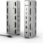 WAVLINK Intel Certified Thunderbolt 5 Dock, 12-in-1 TB5 Docking Station with 120Gbps Max Transfer, 140W PD, 2.5G Ethernet, 4X USB-A 3.2 Gen 2, SD4.0, for Windows 11/Mac OS 14.6 or Later TB5/4 Laptops