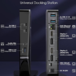 WAVLINK Universal Laptop Docking Station – Dual Monitor Support for Windows and Mac, 5K/Dual 4K@60Hz (2 HDMI, 2 DP, 3 USB, 2 USB-C, Ethernet, Audio&Mic)