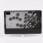 SIXSIR Haute42 Leverless Controller for Arcade Gaming: CAT with 3-Stage Adjustable Buttons & Interchangeable Metal Faceplates for PC/PS4/PS3/Switch/Xbox(Black)