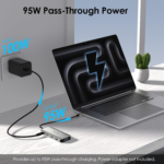 Laptop Docking Station, WAVLINK Quad Monitor Docking Station with Dual DP, HDMI, VGA, 100W PD in, 3* USB-A2.0 for Wireless Device, Compatible with Dell/HP/Lenovo etc, Windows Systerm Computer Only