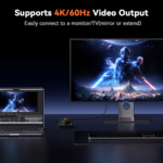 TobenONE 10-in-1 Shortcut-Key Docking Station with 4 Shortcut Button and Volume Knob, USB C Dock with 4K@60Hz HDMI, 100W PD, 3 USB, Ethernet, Audio, SD/microSD for MacBook, Windows, Chrome, Mac mini