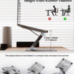 BENFEI Laptop Stand with USB C 6in1 Docking Station, HDMI 4K@60Hz,Gigabit Ethernet, 100W Power Delivery, 10Gbps 1*USB C 3.2 and 2*USB A 3.2 Compatible with MacBook Pro/Air, iPad Pro, XPS, Thinkpad