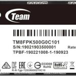 TEAMGROUP MP44L 500GB SLC Cache NVMe 1.4 PCIe Gen 4×4 M.2 2280 Laptop&Desktop SSD (R/W Speed up to 5000/2500MB/s) TM8FPK500G0C101