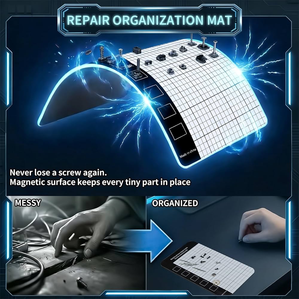 SHOWPIN 122 in 1 Precision Computer Screwdriver Kit, Laptop Screwdriver Sets with 101 Magnetic Drill Bits, Computer Accessories, Electronics Tool Kit Compatible for Tablet, PC, iPhone, PS4 Repair