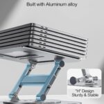 MCHOSE Laptop Stand, 360 Swivel Aluminum Computer Stand Ergonomic Laptop Riser Notebook Holder Compatible with 17 inch MacBook Air Pro, Dell XPS, HP, Lenovo More Laptops,Grey