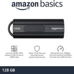 Amazon Basics 128 GB Ultra Fast USB 3.1 Flash Drive, Black