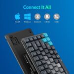 JCPAL Adobe Photoshop Keyboard • Dash Wireless Shortcut Keyboard for Mac and PC • Shortcut Hotkeys, Color-Coded Key Guide, Fully Customizable, Compact Low-Profile Design
