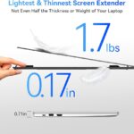 Blackview Laptop Screen Extender, 1.7lbs Ultra-Light & 0.17″ Ultra-Slim, 15.6″ FHD 1080P IPS Portable Laptop Monitor Extender,Travel Dual Monitor for 14-17″,Plug & Play for Windows/Mac/Android/Switch