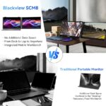 Blackview Laptop Screen Extender, 1.7lbs Ultra-Light & 0.17″ Ultra-Slim, 15.6″ FHD 1080P IPS Portable Laptop Monitor Extender,Travel Dual Monitor for 14-17″,Plug & Play for Windows/Mac/Android/Switch