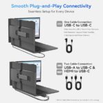 Blackview Laptop Screen Extender, 1.7lbs Ultra-Light & 0.17″ Ultra-Slim, 15.6″ FHD 1080P IPS Portable Laptop Monitor Extender,Travel Dual Monitor for 14-17″,Plug & Play for Windows/Mac/Android/Switch