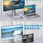 QGeeM USB C Hub Ethernet,9 in 1 USB Type C Hub HDMI Multi-Port Converter Adapter,100W Pd, USB 3.0,SD/TF Card Reader,Compatible for MacBook Pro Air Ipad HP Dell Lenovo Chromebook etc.-Gray