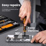 JOREST 59Pcs Small Precision Screwdriver Set with Torx T5, T6, T8, Mini Repair Tool Kit for Macbook, Computer, Laptop, iPhone, PS4 PS5, Xbox, Switch, Eyeglasses, Watch, PC, Ring Doorbell, Electronic