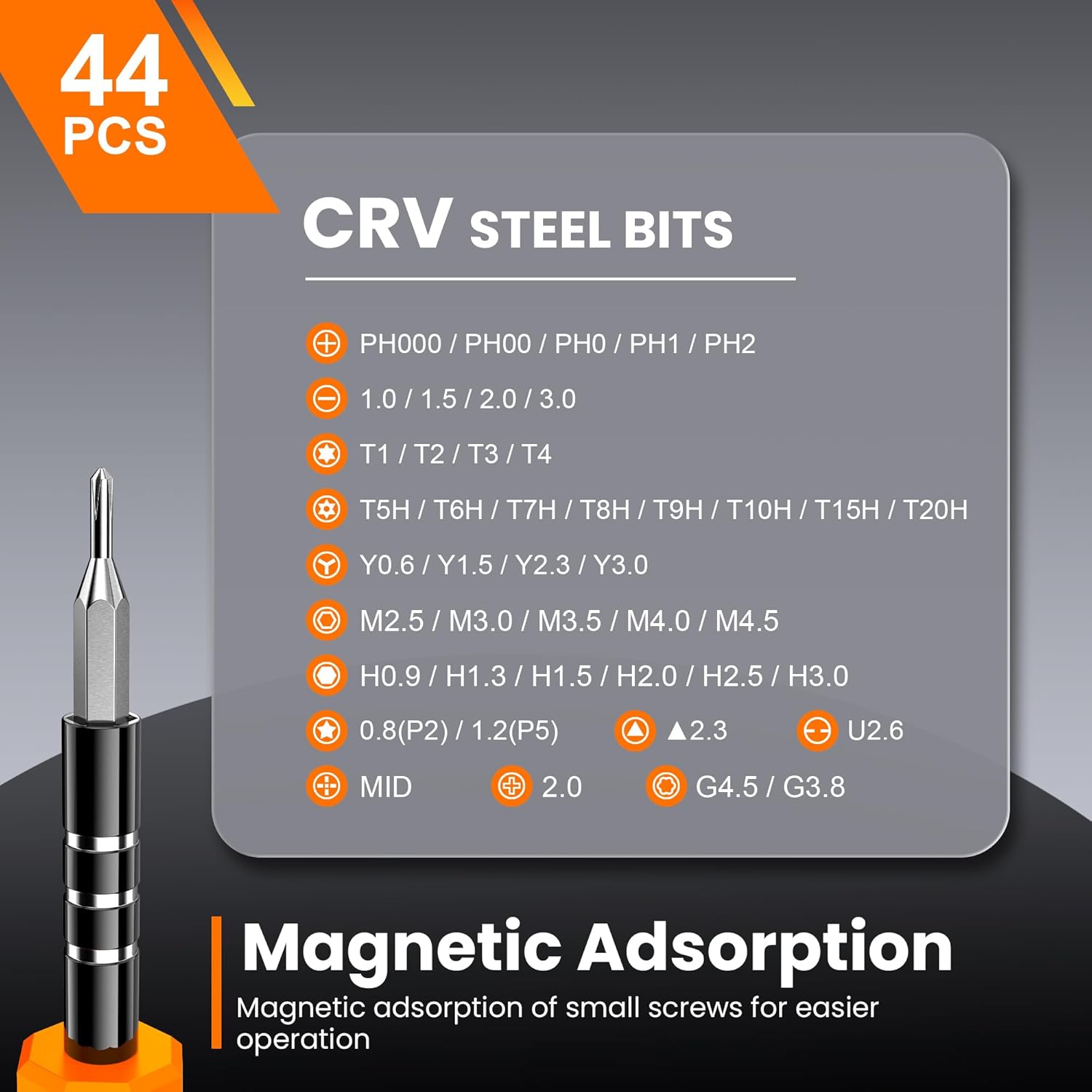 JOREST 59Pcs Small Precision Screwdriver Set with Torx T5, T6, T8, Mini Repair Tool Kit for Macbook, Computer, Laptop, iPhone, PS4 PS5, Xbox, Switch, Eyeglasses, Watch, PC, Ring Doorbell, Electronic