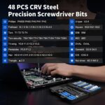 STREBITO Small Precision Screwdriver Set 64-piece with Torx, Triwing, Pentalobe, Electronics Repair Tool Kit for Computer, PC, Laptop, Macbook, Tablet, Phone, PS5, XBOX, Switch, Glass, Ring Doorbell