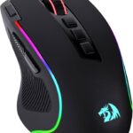 Redragon M612 Predator RGB Gaming Mouse, 8000 DPI Wired Optical Mouse with 11 Programmable Buttons & 5 Backlit Modes, Software Supports DIY Keybinds Rapid Fire Button