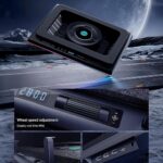 llano V12 RGB Laptop Cooling Pad, Gaming Laptop Cooler, Laptop Cooling Fan Stand with 5.5 Inch Powerful Turbofan, for 15.6-19in Laptop, Adjustable Speed, Touch Control, LCD Screen, Black (RGB)