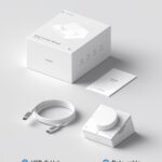 Hagibis Knob USB C Hub with Shortcut Buttons, RGB Type-C Docking Station with 5Gbps USB-C, 2 USB3.0, 3.5mm Jack, SD/Micro SD3.0, USB2.0 for MacBook iPad Pro Laptop (White AG)