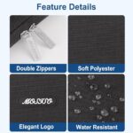 MOSISO Laptop Case 13.3 inch, 13-13.3 inch Laptop Sleeve Compatible with MacBook Air/Pro 13/Pro 14 M5 M4 M3 M2 M1, HP Dell ASUS Lenovo,Polyester Vertical Computer Sleeve Bag with Pocket, Black