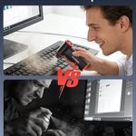 GOOLOO F3 Compressed Air Duster, 150000RPM Duster for Cleaning, 3-Gear Rechargeable Electric Air Blower with Fast Charging, Cordless Mini Blower for PC, Computer, Car, Keyboard, Outdoor