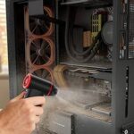 GOOLOO F3 Compressed Air Duster, 150000RPM Duster for Cleaning, 3-Gear Rechargeable Electric Air Blower with Fast Charging, Cordless Mini Blower for PC, Computer, Car, Keyboard, Outdoor