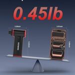 GOOLOO F3 Compressed Air Duster, 150000RPM Duster for Cleaning, 3-Gear Rechargeable Electric Air Blower with Fast Charging, Cordless Mini Blower for PC, Computer, Car, Keyboard, Outdoor