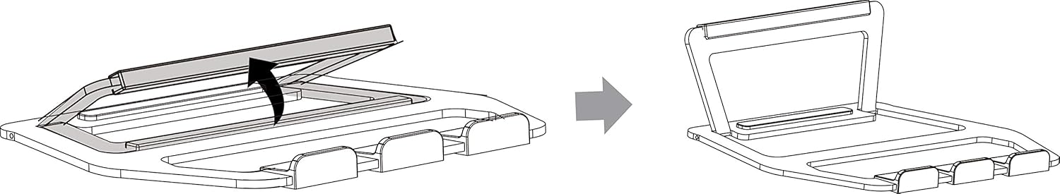 Amazon Basics Aluminum Portable Foldable Laptop Support Stand for Laptops up to 13″, Black