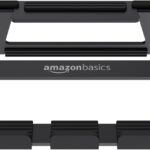 Amazon Basics Aluminum Portable Foldable Laptop Support Stand for Laptops up to 13″, Black