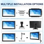 15.6 Inch Capacitive Touch Screen Monitor, 1920×1080 Industrial Touch Display, Metal Housing HD-MI,VGA Input, Open Frame Touchscreen Monitor for Industrial Automation Control