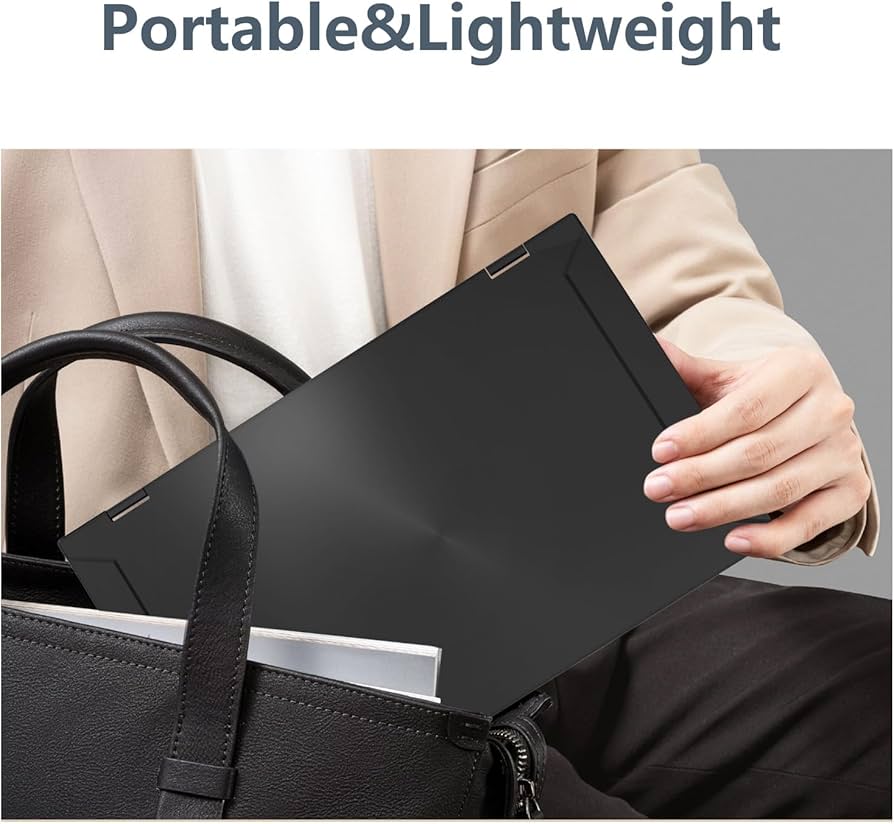 Laptop Screen Extender Dual 15.6″ FHD Portable Monitor 1080P Folding Triple Monitor for Wins, Mac OS 360° Rotation with Kickstand USB C Travel Extended Computer Display