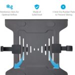 StarTech.com VESA Laptop Tray – Adjustable Monitor Arm Laptop Tray Secures Notebooks (4.5kg / 9.9lb) – 75×75 & 100×100 VESA Mount Holes – Ventilated – for Monitor Desk Mounts/Stands (Laptop-ARM-Tray)
