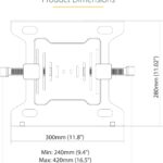 StarTech.com VESA Laptop Tray – Adjustable Monitor Arm Laptop Tray Secures Notebooks (4.5kg / 9.9lb) – 75×75 & 100×100 VESA Mount Holes – Ventilated – for Monitor Desk Mounts/Stands (Laptop-ARM-Tray)