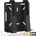 Universal Wall and VESA Mount for Micro PC, UPS Units, WiFi Router, Cable Modem and Other Electronic Devices Adjustable Strap Mount Bracket for Dell Lenovo HP mini pc, Mounted Behind The TV or Monitor