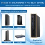 Universal Wall and VESA Mount for Micro PC, UPS Units, WiFi Router, Cable Modem and Other Electronic Devices Adjustable Strap Mount Bracket for Dell Lenovo HP mini pc, Mounted Behind The TV or Monitor