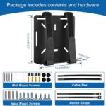 Universal Wall and VESA Mount for Micro PC, UPS Units, WiFi Router, Cable Modem and Other Electronic Devices Adjustable Strap Mount Bracket for Dell Lenovo HP mini pc, Mounted Behind The TV or Monitor