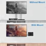 Universal Wall and VESA Mount for Micro PC, UPS Units, WiFi Router, Cable Modem and Other Electronic Devices Adjustable Strap Mount Bracket for Dell Lenovo HP mini pc, Mounted Behind The TV or Monitor