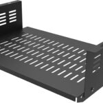 JINGCHENGMEI Under Desk Computer Mount for Small Form Factor SFF Computers and PCs,Using Space 17.3″ x H 4″ x D 12″, Compatible with PlayStation 4, PS4 Slim, PS4 Pro,Gaming Under Desk(4inch High