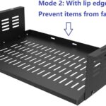 JINGCHENGMEI Under Desk Computer Mount for Small Form Factor SFF Computers and PCs,Using Space 17.3″ x H 4″ x D 12″, Compatible with PlayStation 4, PS4 Slim, PS4 Pro,Gaming Under Desk(4inch High