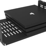 JINGCHENGMEI Under Desk Computer Mount for Small Form Factor SFF Computers and PCs,Using Space 17.3″ x H 4″ x D 12″, Compatible with PlayStation 4, PS4 Slim, PS4 Pro,Gaming Under Desk(4inch High