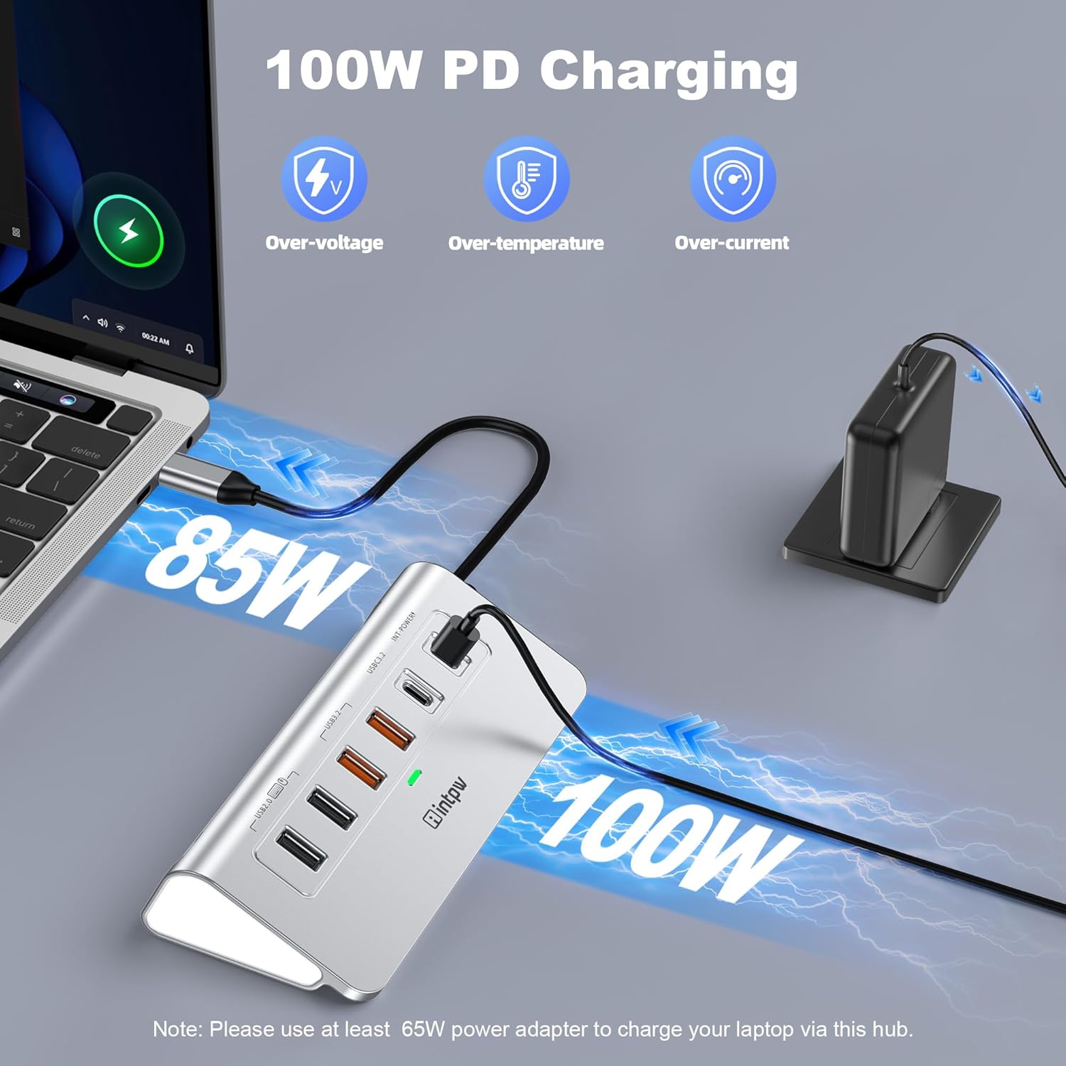 P9R PRO USB C Hub Ethernet, 10 in 1 USB Docking Station 10Gbps with 4K@60Hz HDMI, USB C and 2 USB A 3.2, LAN, 2 USB A 2.0, PD 100W, SD/TF Ports, USB to Ethernet Adapter for PC, iPhone 16/15, Mac