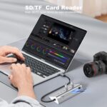 P9R PRO USB C Hub Ethernet, 10 in 1 USB Docking Station 10Gbps with 4K@60Hz HDMI, USB C and 2 USB A 3.2, LAN, 2 USB A 2.0, PD 100W, SD/TF Ports, USB to Ethernet Adapter for PC, iPhone 16/15, Mac