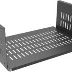 JINGCHENGMEI Under Desk Computer Mount for Small Form Factor SFF Computers and PCs, W 17.3″ x H 6.5″ x D 12″, Compatible with PlayStation 4, PS4 Slim, PS4 Pro for Under Desk Gaming (6.5inch High)