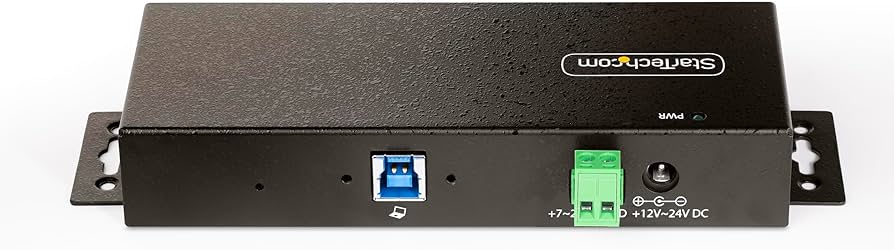 StarTech.com 7-Port Managed USB Hub with 7X USB-A, Heavy Duty with Metal Industrial Housing, ESD & Surge Protection, Wall/Desk/Din-Rail Mountable, USB 3.0/3.1/3.2 Gen 1 5Gbps, TAA