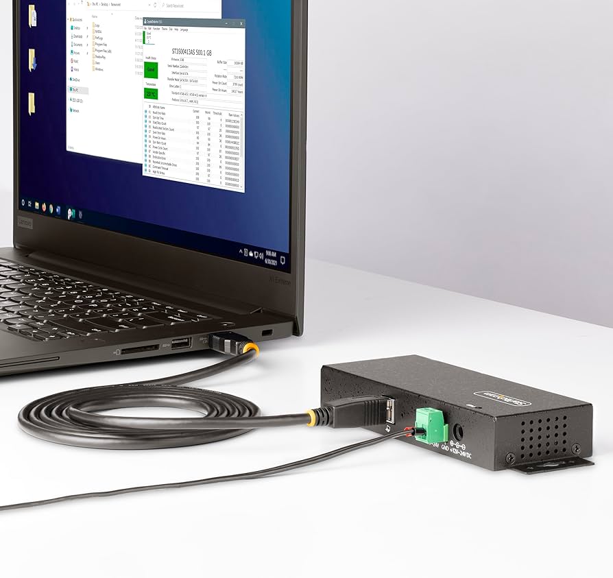 StarTech.com 7-Port Managed USB Hub with 7X USB-A, Heavy Duty with Metal Industrial Housing, ESD & Surge Protection, Wall/Desk/Din-Rail Mountable, USB 3.0/3.1/3.2 Gen 1 5Gbps, TAA